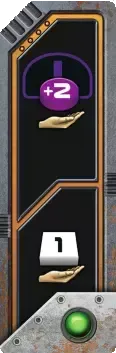 2 power tokens + 1 Ore